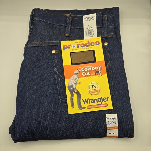 NWT Wrangler Men's 13MWZ Cowboy Cut Original Fit Jeans, 36 x 30, 38 x 30 - Picture 7 of 16